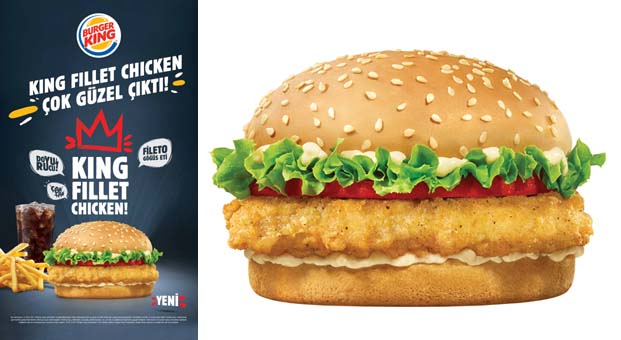 Burger King'den yepyeni ve doyurucu bir lezzet King Fillet Chicken